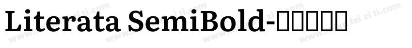 Literata SemiBold字体转换